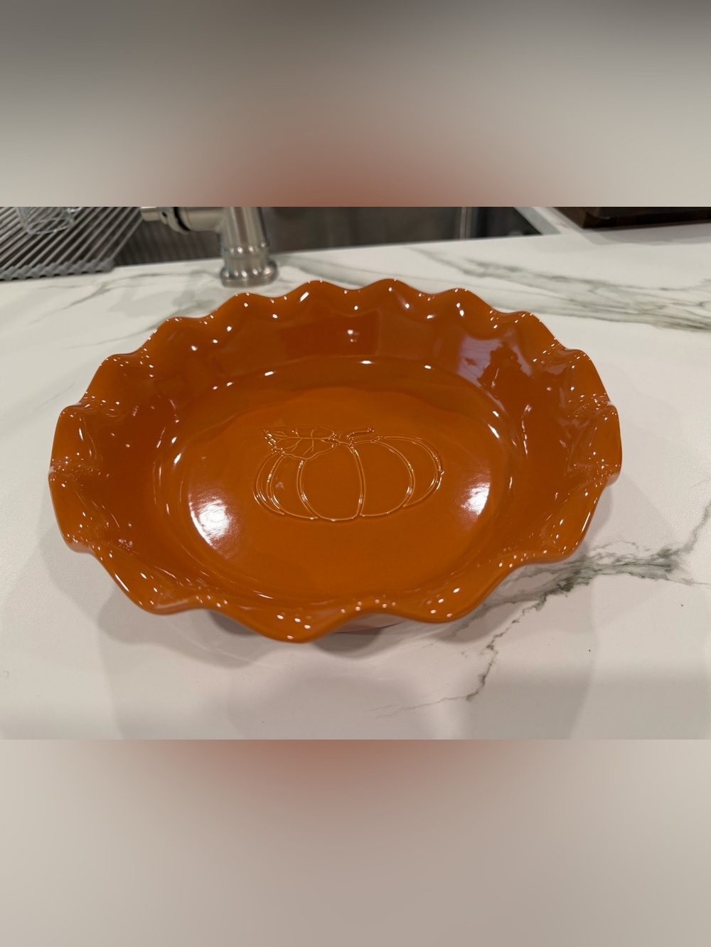 Emile Henry Limited Edition Pumpkin Pie Dish handcrafted